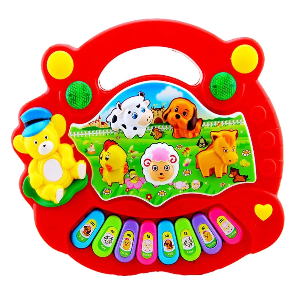 Electronic Piano Toy with Animals Light up Musical Toys F941857