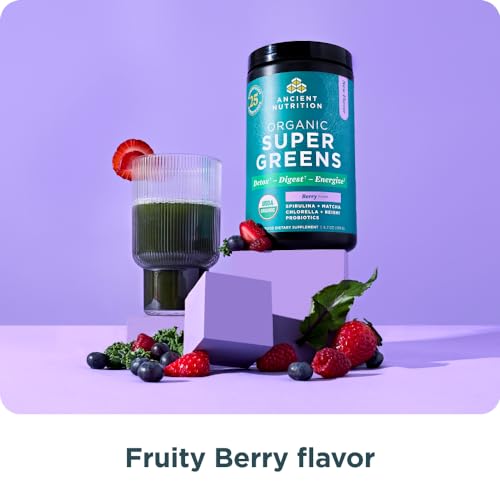 Organic Mango Flavor Greens Powder, 12 Servings, 3.3oz P3771