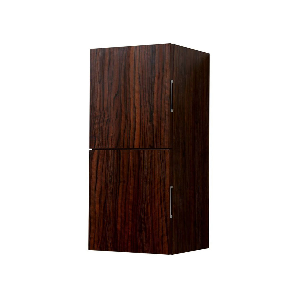 Walnut Finish Linen Side Cabinet with Two Doors K1447