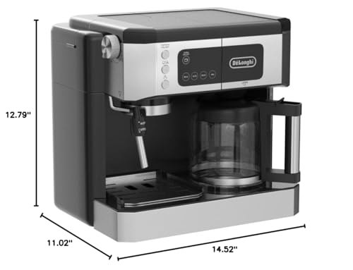 10-Cup Coffee Maker & Espresso Machine with Milk Frother B34052