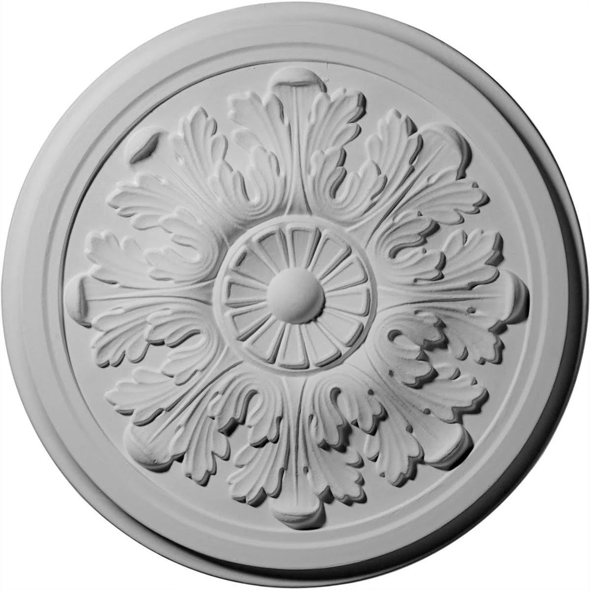 12 3/4 inch x 7/8 inch Hand-Painted Ceiling Medallion W76301