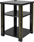 Black End Table with Charging Station L441210
