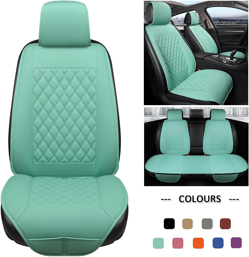 Blue Diamond Pattern Car Seat Covers V469