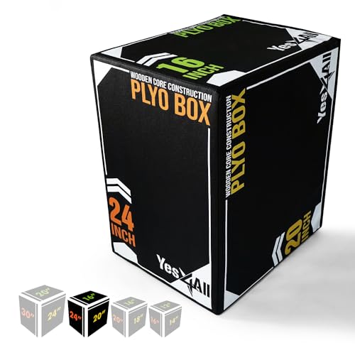 3-in-1 Soft Plyo Box Wooden Core Non-Slip Plyometric Jump Box F888