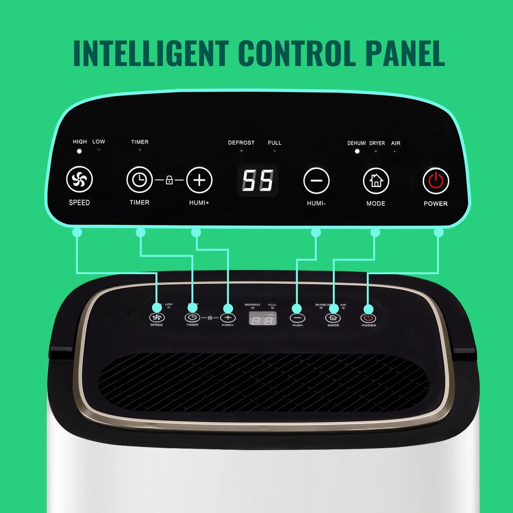 30 Pints Portable Dehumidifier with Auto & Manual Drainage Z20862