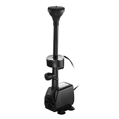110V/55W Submersible Fountain Pump with RGB Ring and Nozzles R13677