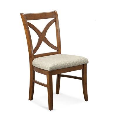 Cross Back Side Chair Black and White Stripe D915477