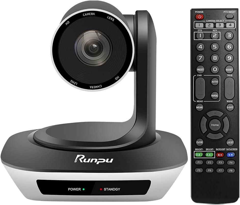 Video Conferencing System Bundle HD1080P PTZ Camera and Wireless Bluetooth USB Microphone and Speaker J6902