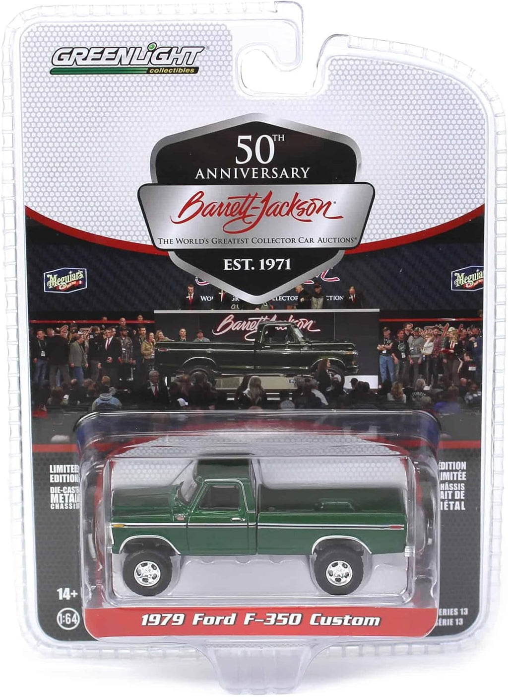 1/64 1979 Ford F-350 Custom Green L6856