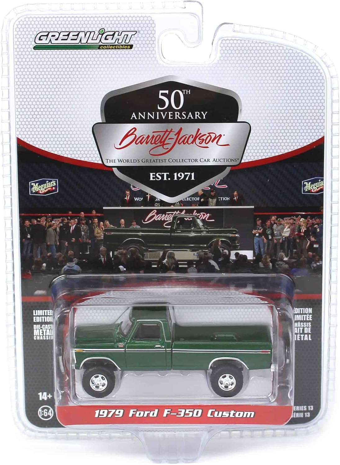 1/64 1979 Ford F-350 Custom Green L6856