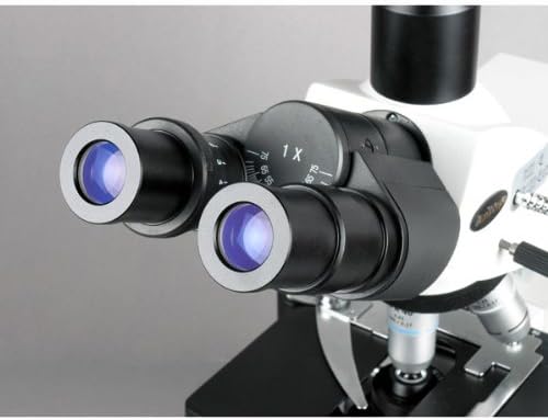 Digital Trinocular Compound Microscope, 40X-2500X Magnification, Infinity Objectives, 1.3MP Camera M319688