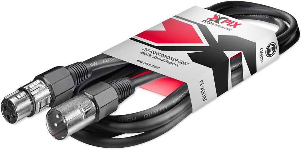 Large-Diaphragm Condenser Microphone with Closed-Back Headphones and XLR Cable H48537