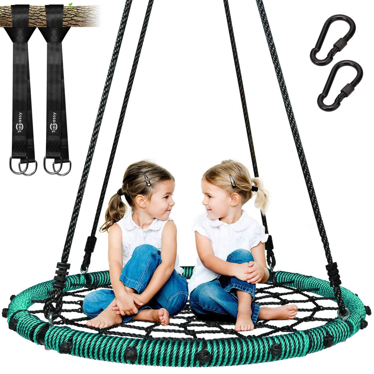 Spider Web Swing 40 inch with Steel Frame and 2 Hanging Straps S764