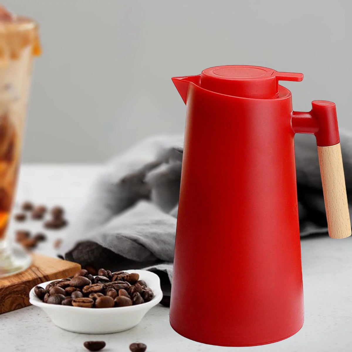 1000ml Glass Liner Thermal Insulation Kettle L330