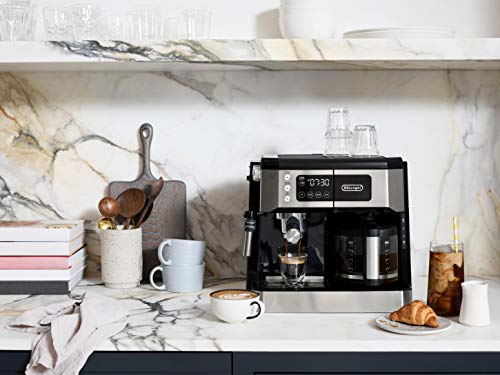 10-Cup Coffee Maker & Espresso Machine with Milk Frother B34052