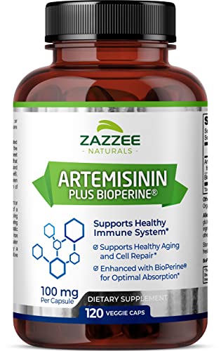 100 mg Artemisinin Sweet Wormwood Extract 120 Vegan Capsules V3124