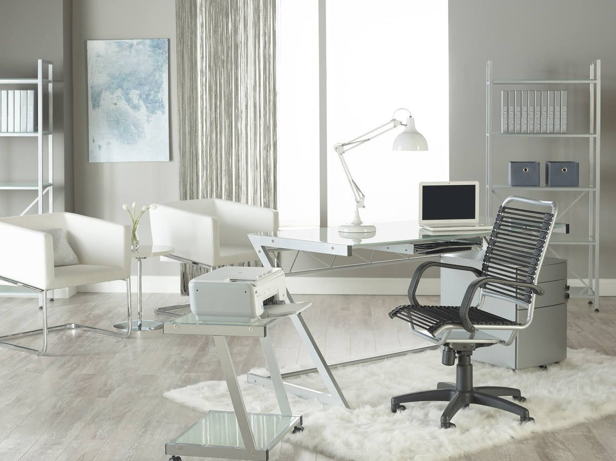 White Marble Brushed Stainless Steel Side Table P5732