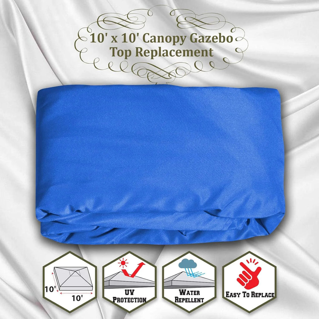 10'X10' Single Tier Blue Gazebo Canopy Top G4448