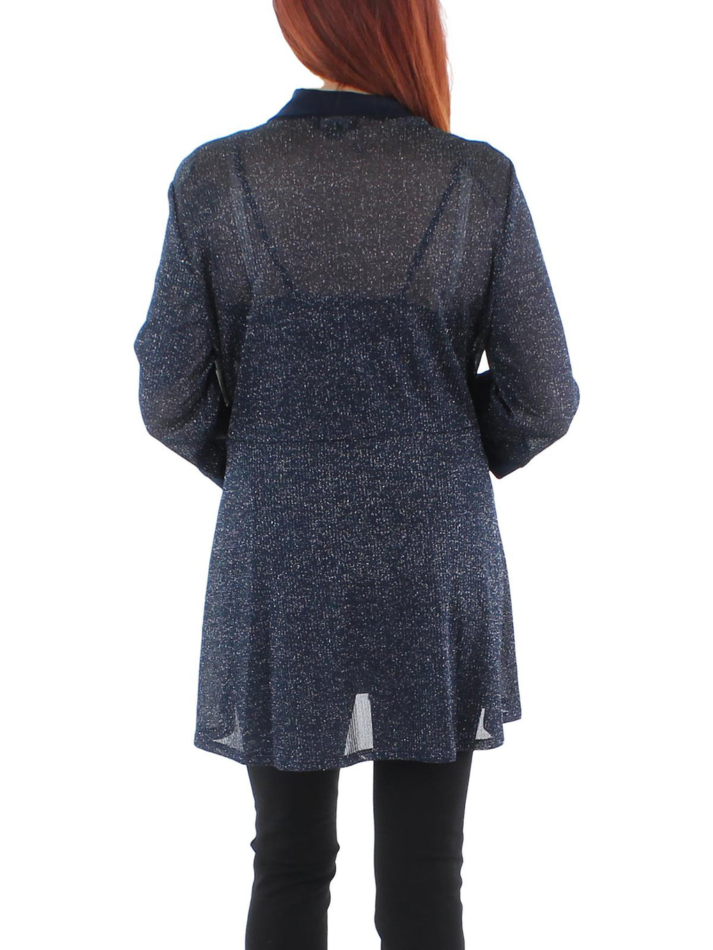 Knit Metallic Topper Jacket K9087