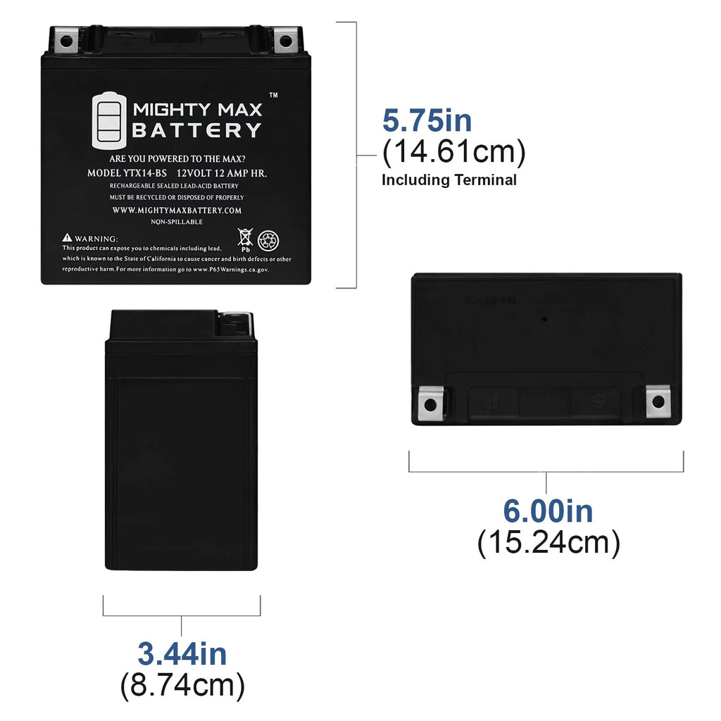 YTX14-BS Replacement Battery N49682