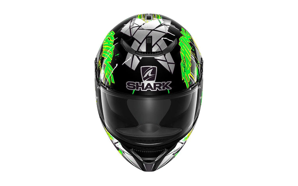 Black Green Glitter Motorcycle Helmet I894492
