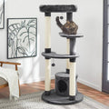 Dark Charcoal Faux Fur Cat Tree X37948