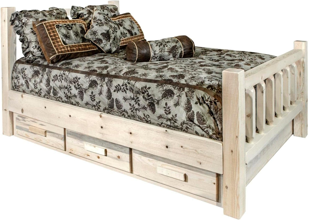 Twin Bed with Storage E629