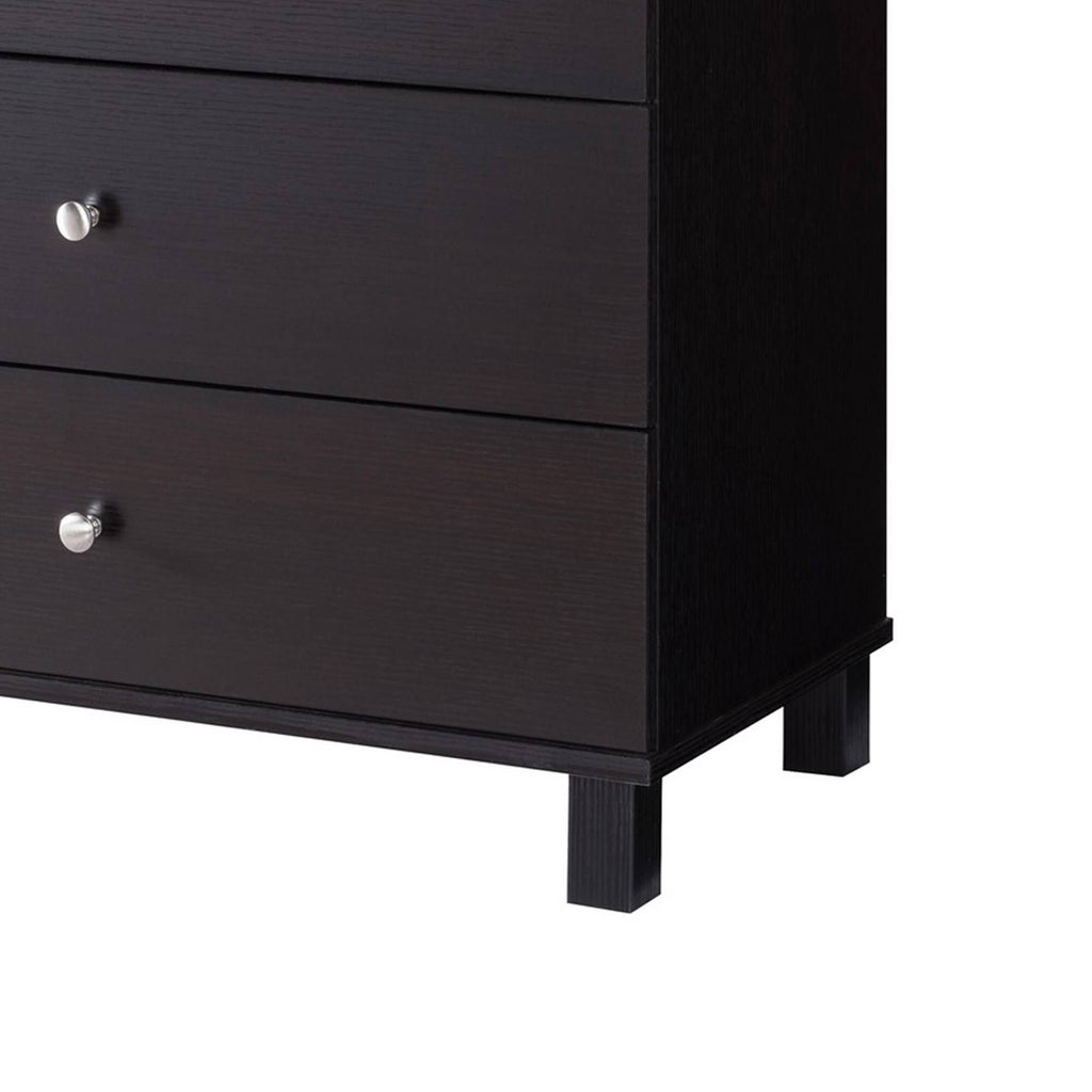Dark Brown 5 Drawer Chest V2655