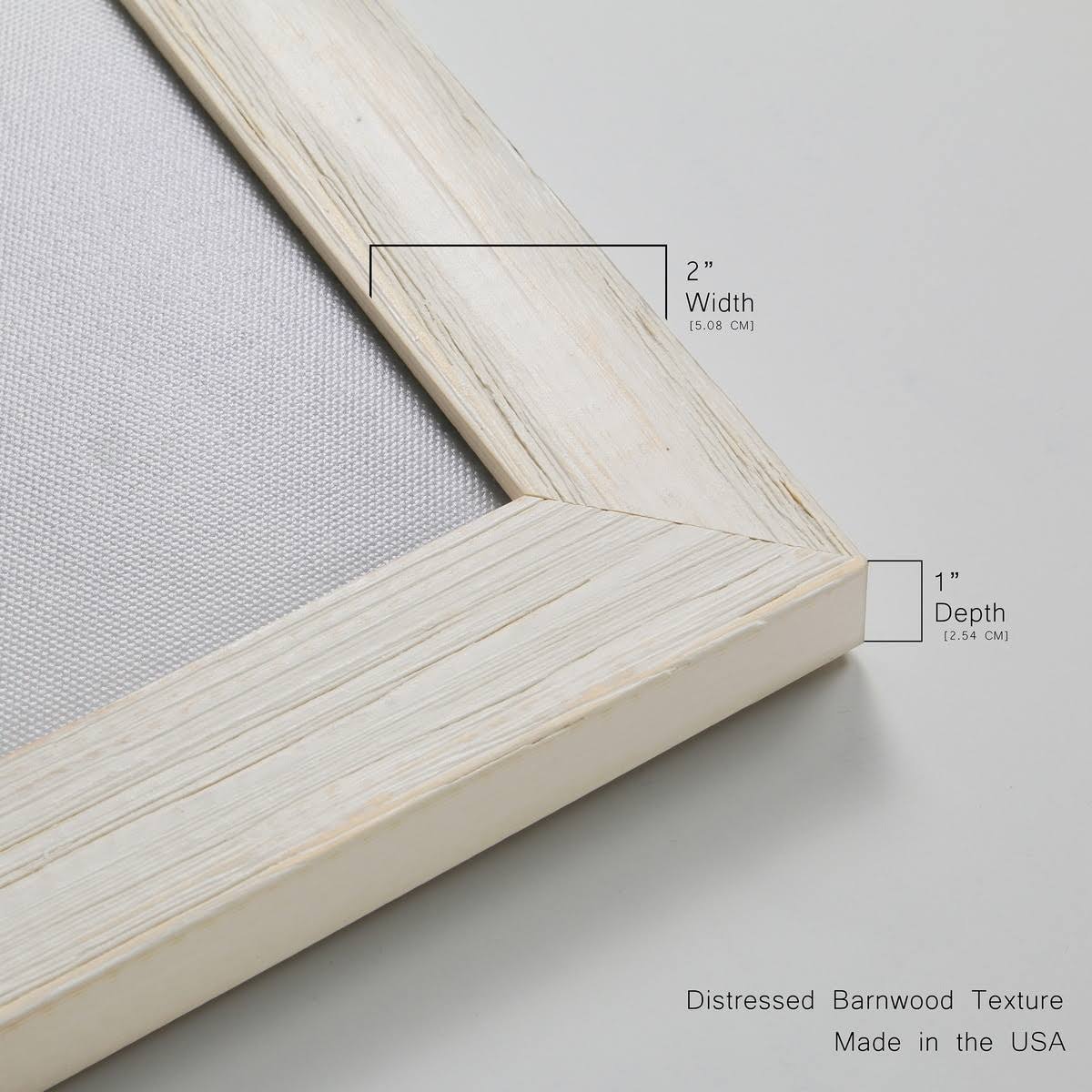 White Framed Canvas 24x24 A3480