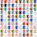 108 Pcs Natural Heart Worry Stones 0.8 Inch Y2341