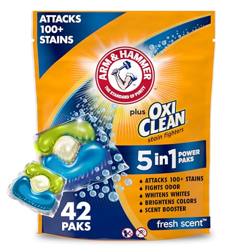 42 Count Laundry Detergent Power Paks V6400