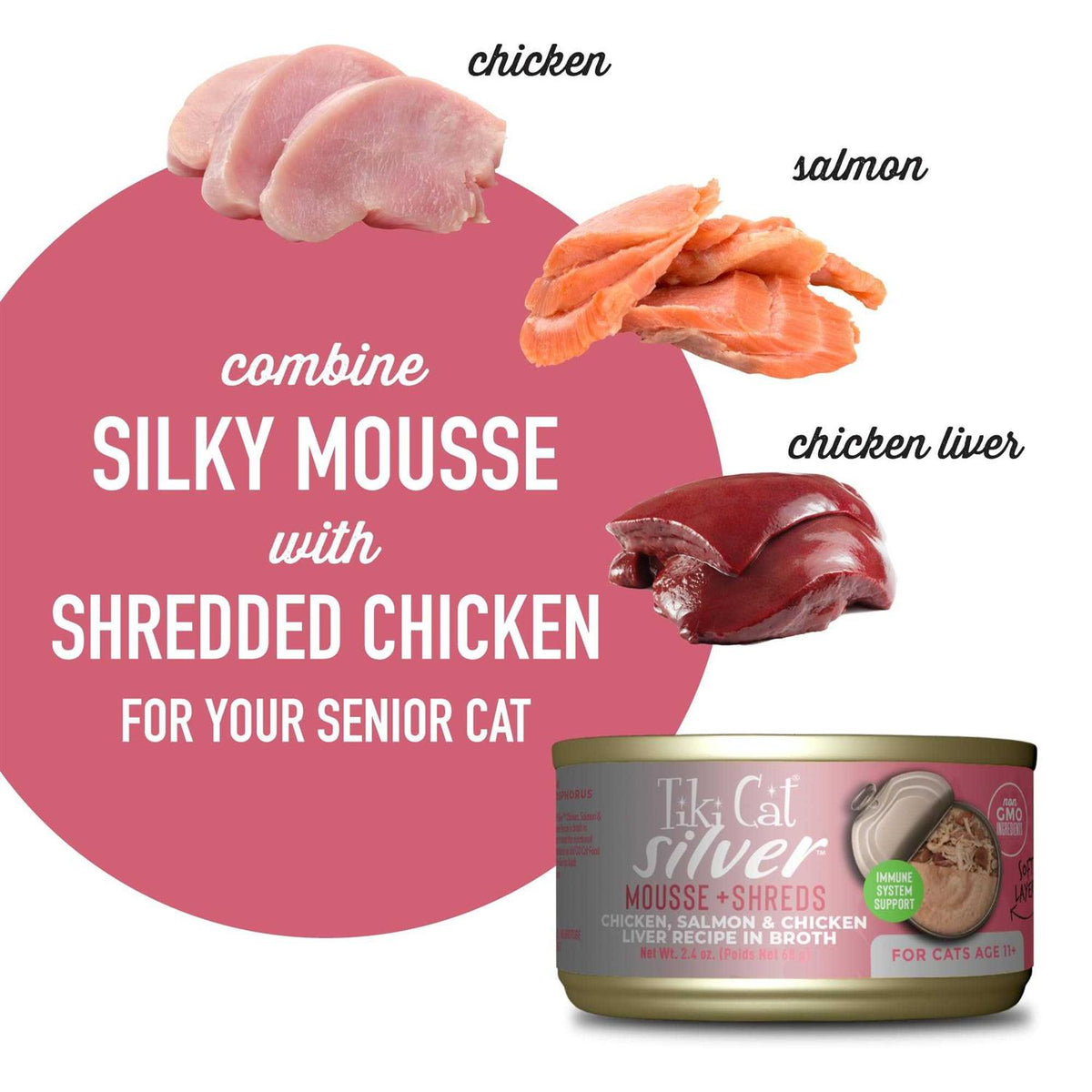 Chicken Salmon Mousse Pet Food Z6428
