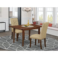 3-Pc Dining Room Table Set with Butterfly Leaf and 2 Chairs H836