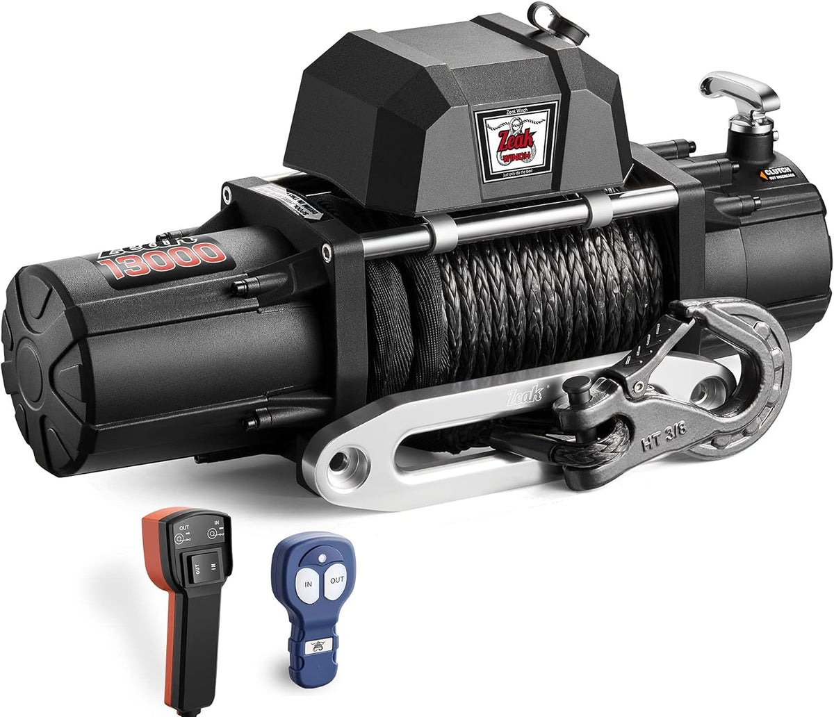 13000 lb. Electric Winch 12V Waterproof Synthetic Rope T28772