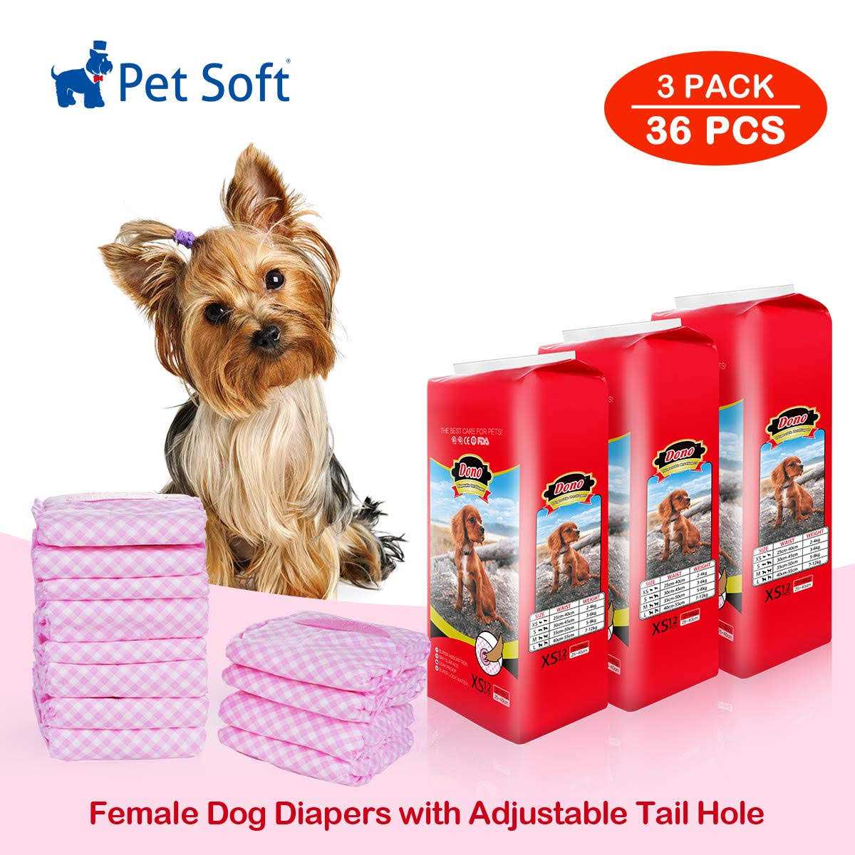 Female Disposable Dog Diapers X14214