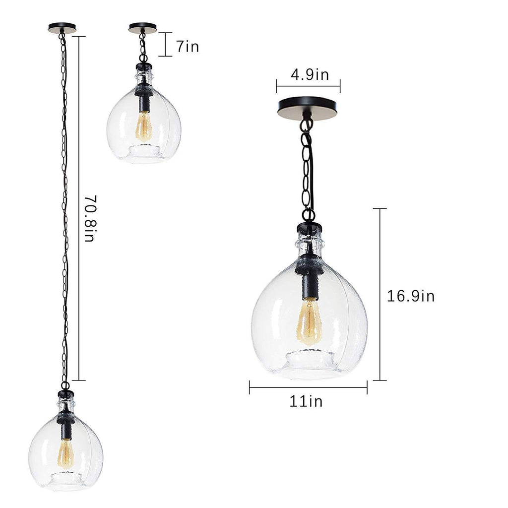 Hand Blown Glass Pendant Light D84859