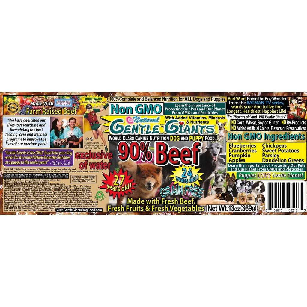 Grain Free Beef Dog & Puppy Can Food D740