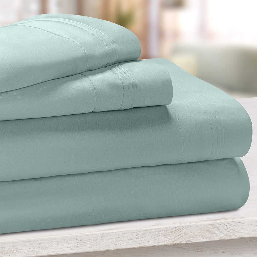 Teal 4-Piece Deep Pocket Sheet Set W36553