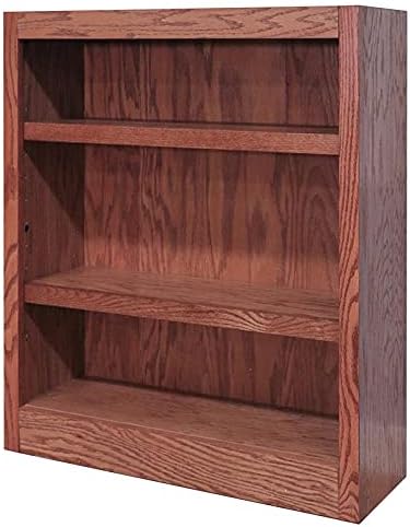 3-Shelf Wood Bookcase in Dry Oak M146622