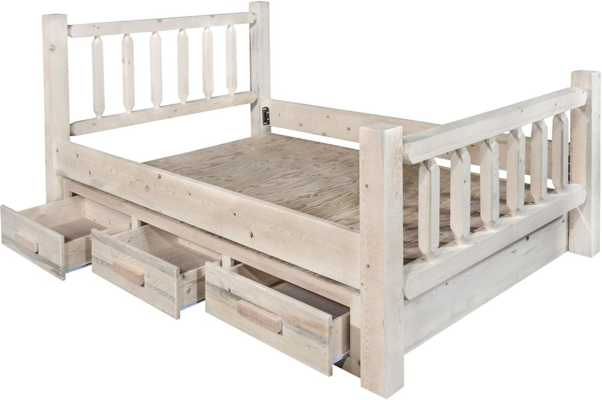 Twin Bed with Storage E629