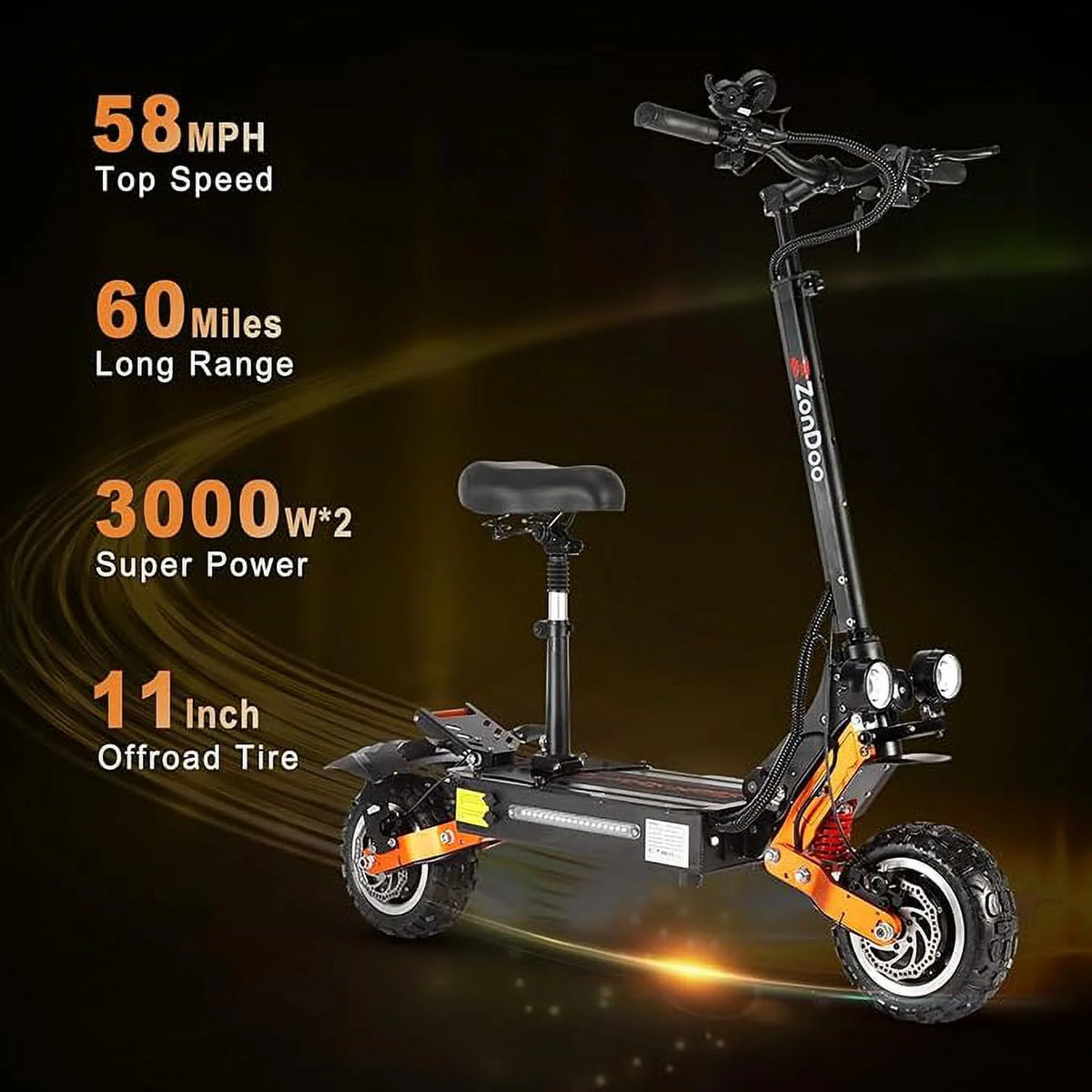 Electric Scooter with Seat T1573