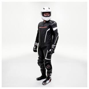 Black/White One-Piece Race Suit Z6130