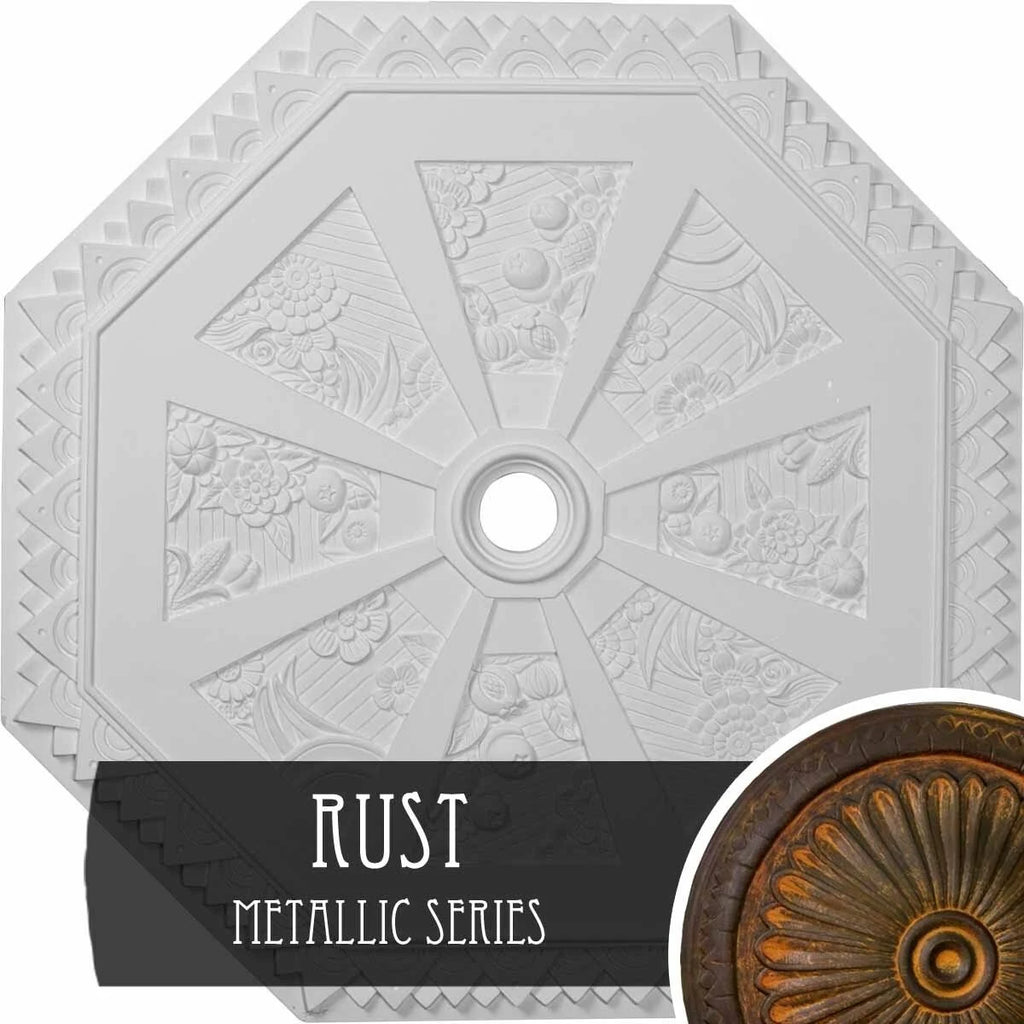 29 1/8x22OD x 2 1/4x22ID x 1 1/8x22P Spring Octagonal Ceiling Medallion R714950