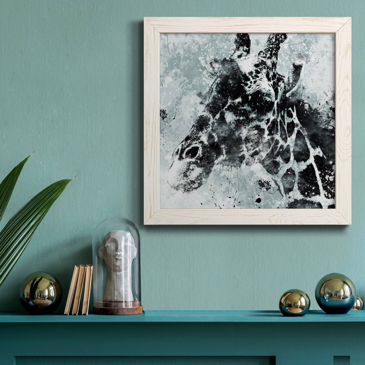 White Framed Canvas 24x24 A3480
