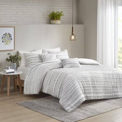 King Cotton Duvet Cover Set with 2 Shams O3627