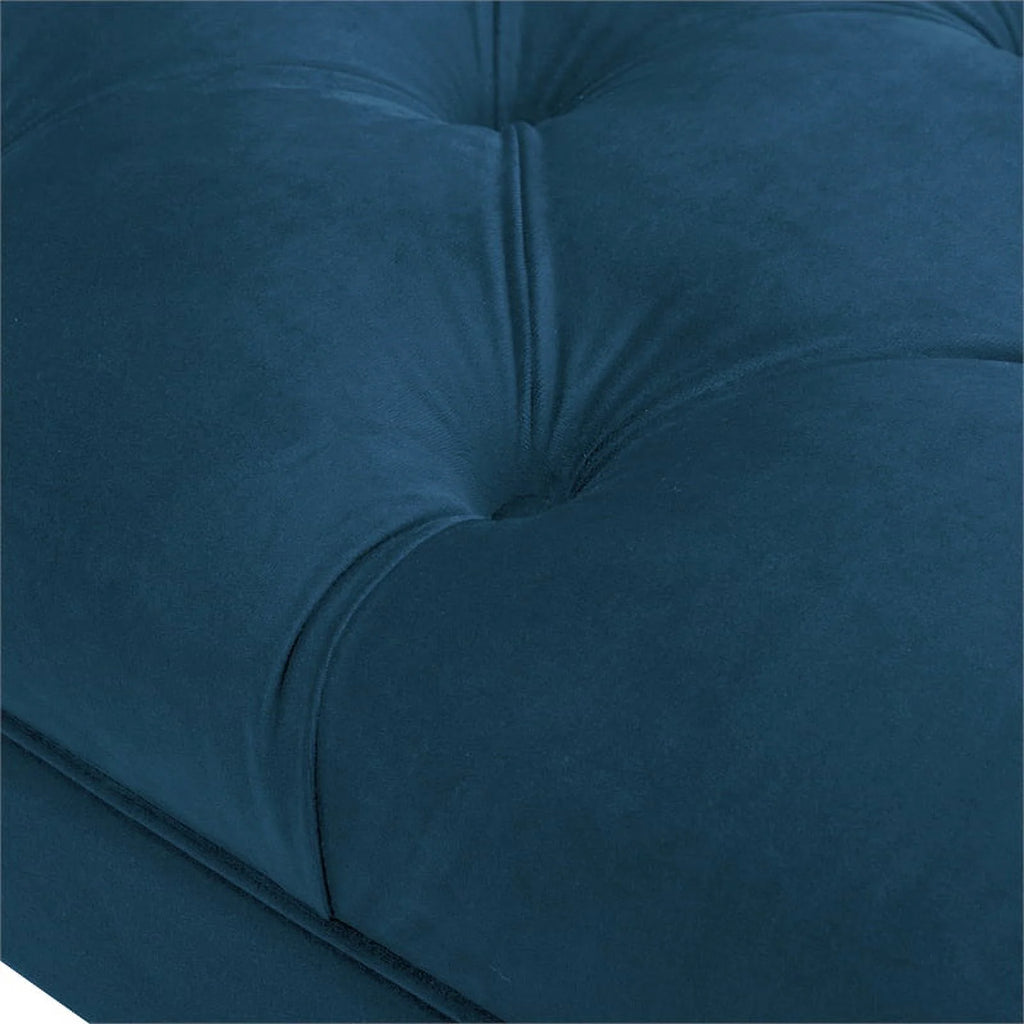 Teal Velvet Tufted Entryway Bench M73411