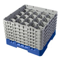Blue 20 Compartment 11.75 inch Full Size Glass Rack T2147