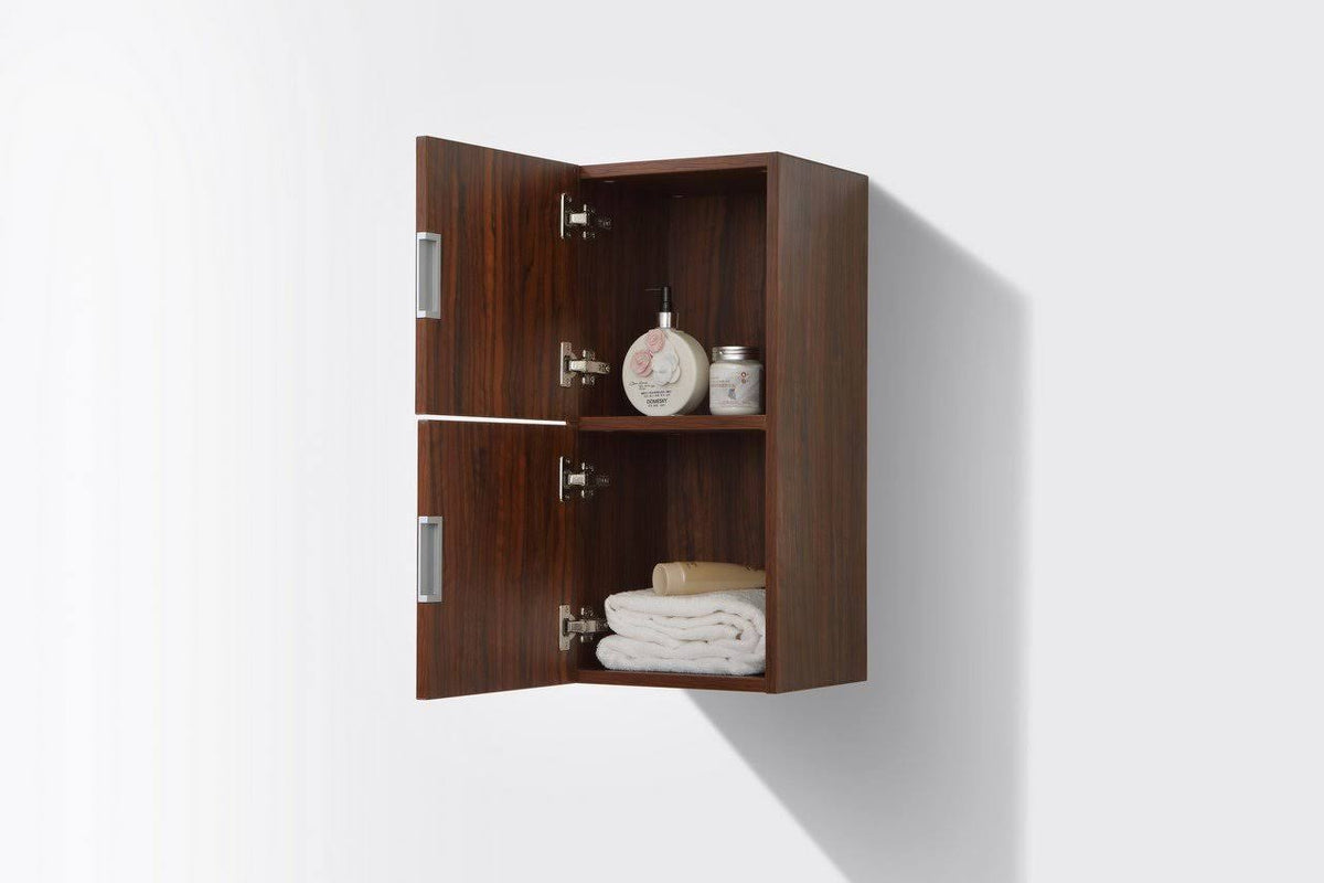 Walnut Finish Linen Side Cabinet with Two Doors K1447