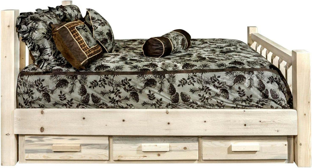 Twin Bed with Storage E629