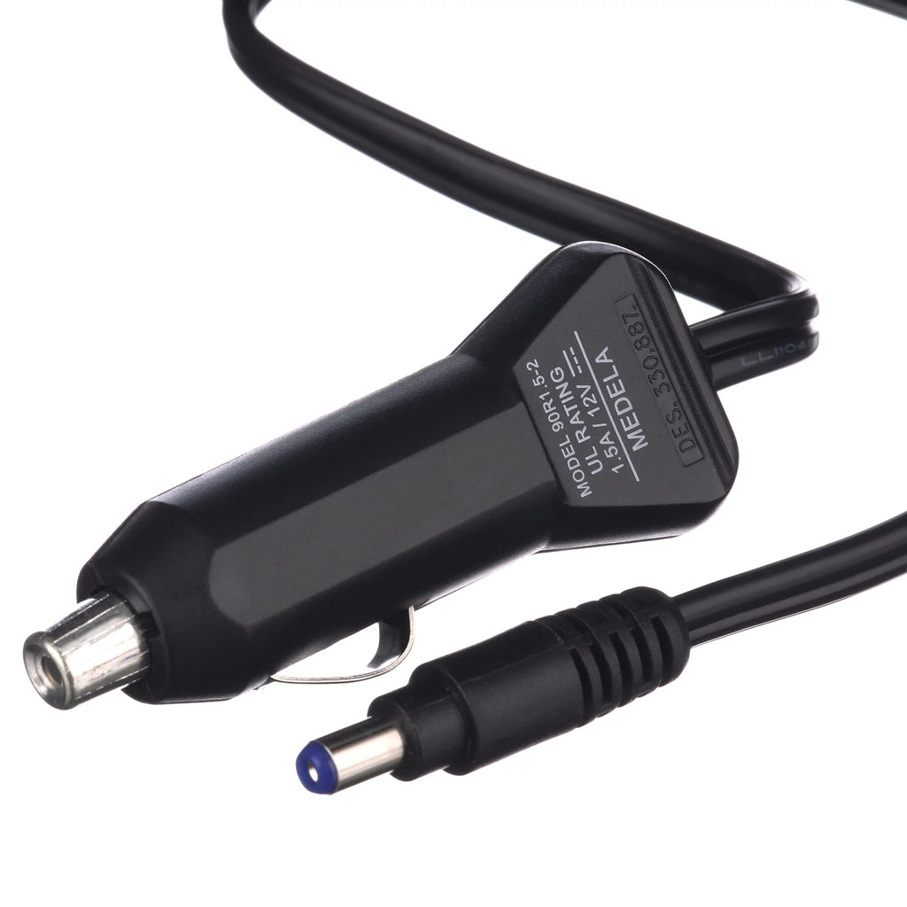 Breast Pump Vehicle Power Adapter, 12 Volt, Black, 8ft Cord O735
